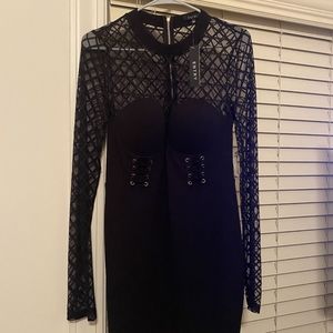 Black And Gold Dress !